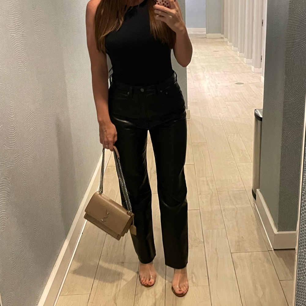 Agolde Leather Pants - Night Shade